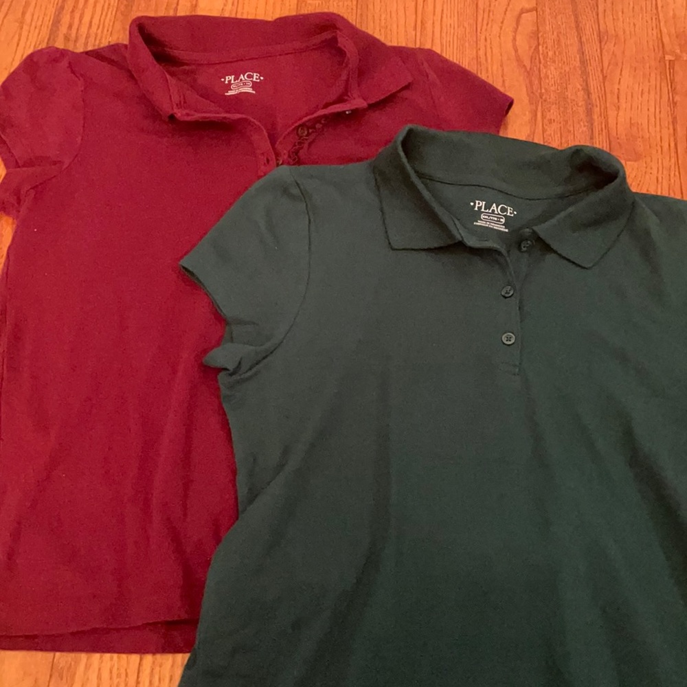Children’s Place uniform polos.